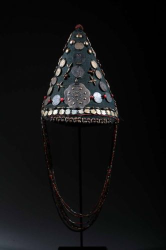 Traditional headgear of Akha woman 