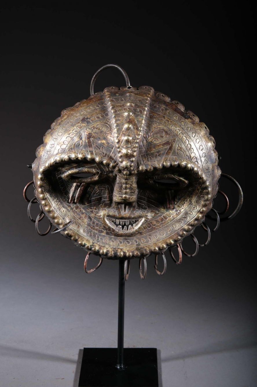 Tsogho bronze blacksmith mask 