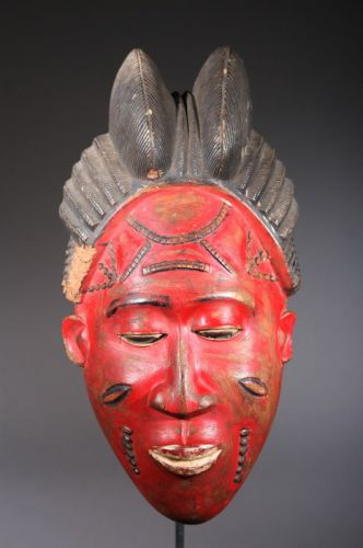 Masque de case Baoulé 
