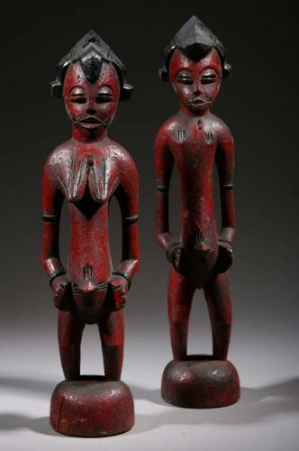 Couple de statuettes Sénoufo 