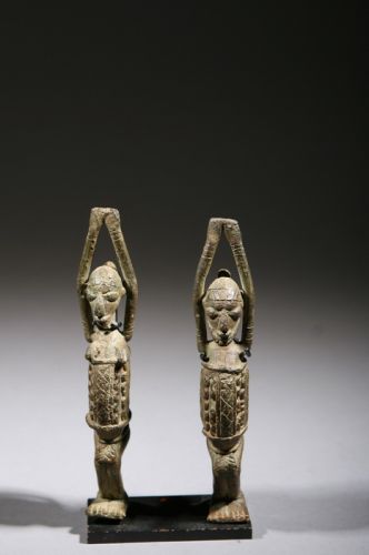 Couple en bronze Dogon 