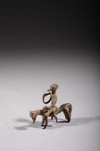 Cavalier en bronze Dogon 