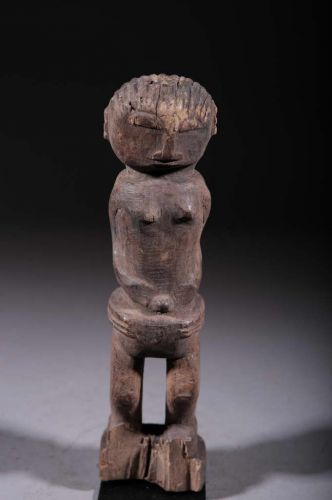 Statuette fétiche d'autel Baoulé 