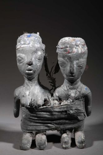 Ewé couple of voodoo idols 