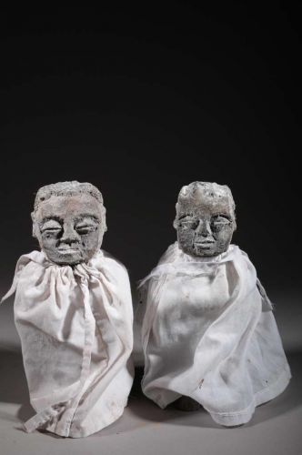 Couple of Voodoo Ewé dolls 