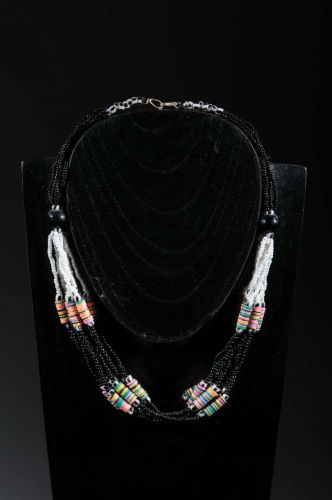 Collier tribal coffi et perles 