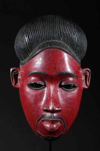 Baoulé mask of family 