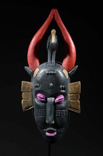 Black Sénoufo mask 