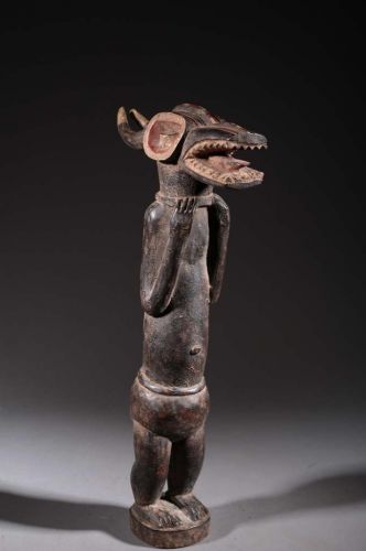 Statue de porteur de masque Baoulé 