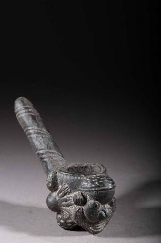 Bamoun terracotta pipe 