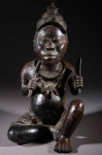 Personnage en bronze du royaume d'Ifé 