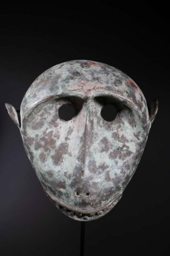 Bronze Baoulé smith mask 