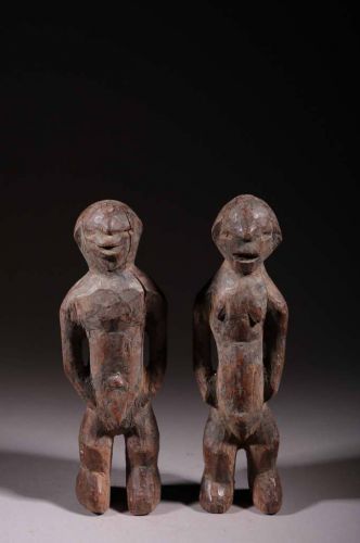 pair of Tagbana altar statues 