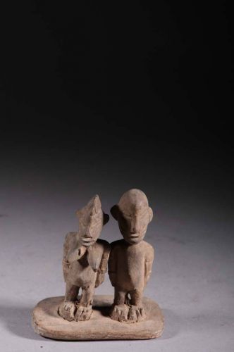 Couple de statuettes d'autel Sénoufo 