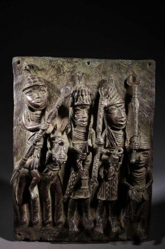 Plaque en bronze du royaume d'Ifé 