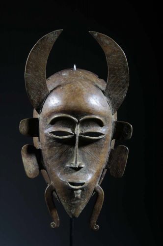 Masque Sénoufo de  forgeron en bronze 