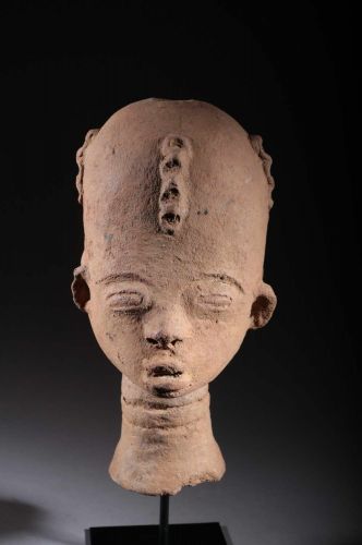 Funeral terra-cotta Akan head 