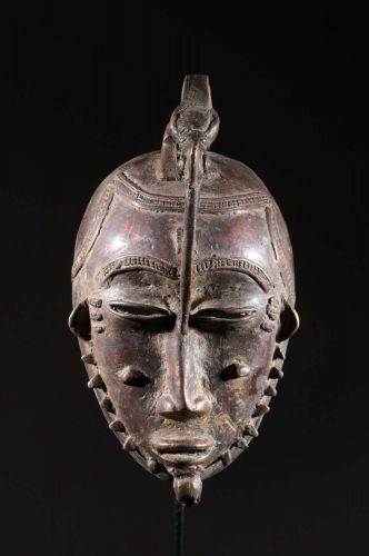 Masque Sénoufo de  forgeron en bronze 