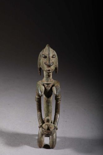 Personnage Dogon en bronze 