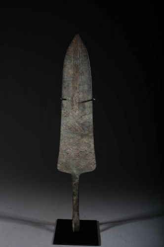 Yoruba bronze Knife of ceremony 