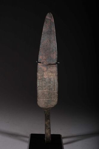 Couteau de cérémonie Yoruba en bronze 