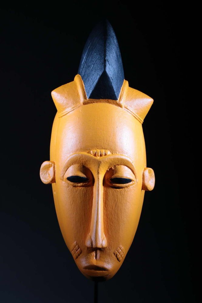 Orange Baoule mask 