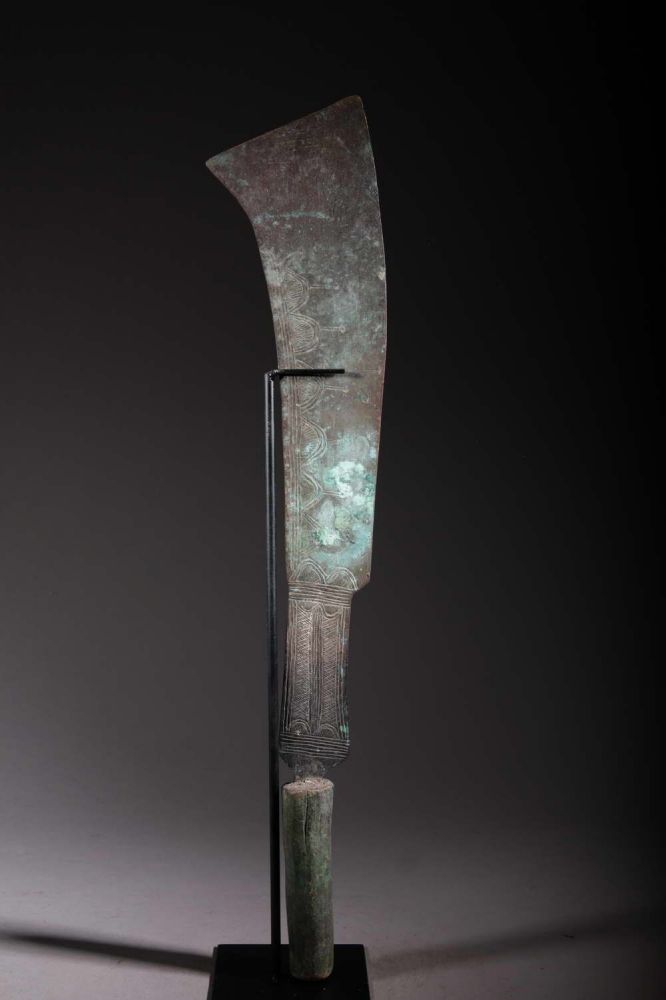 Couteau de cérémonie Yoruba en bronze 