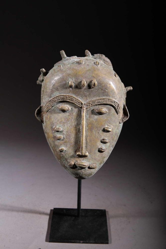 Bronze Baoulé small mask 