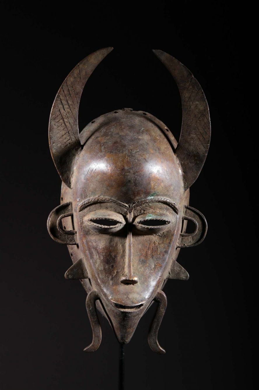 Sénoufo smith bronze mask  