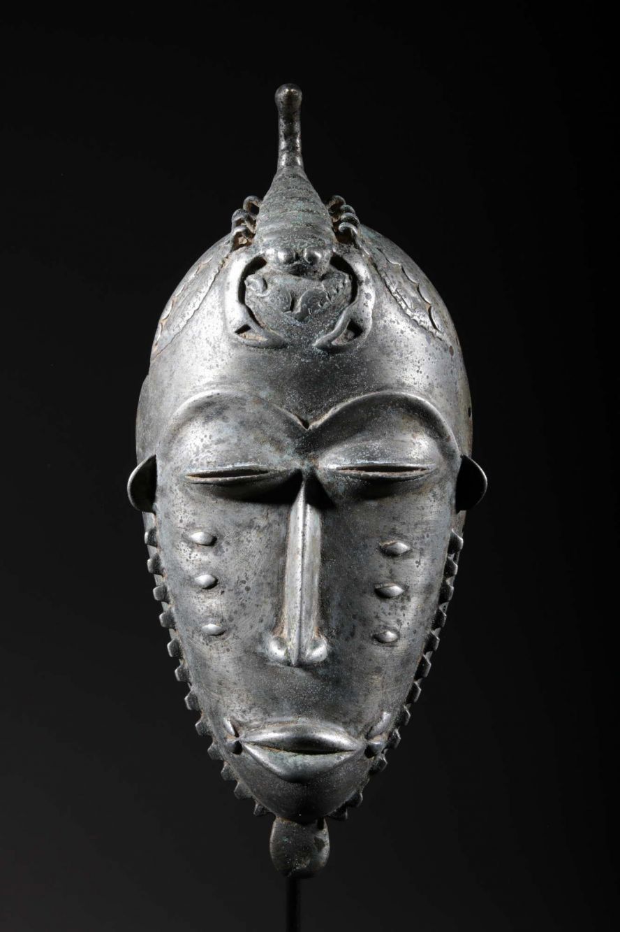 Bronze Yohouré Blacksmith Mask 