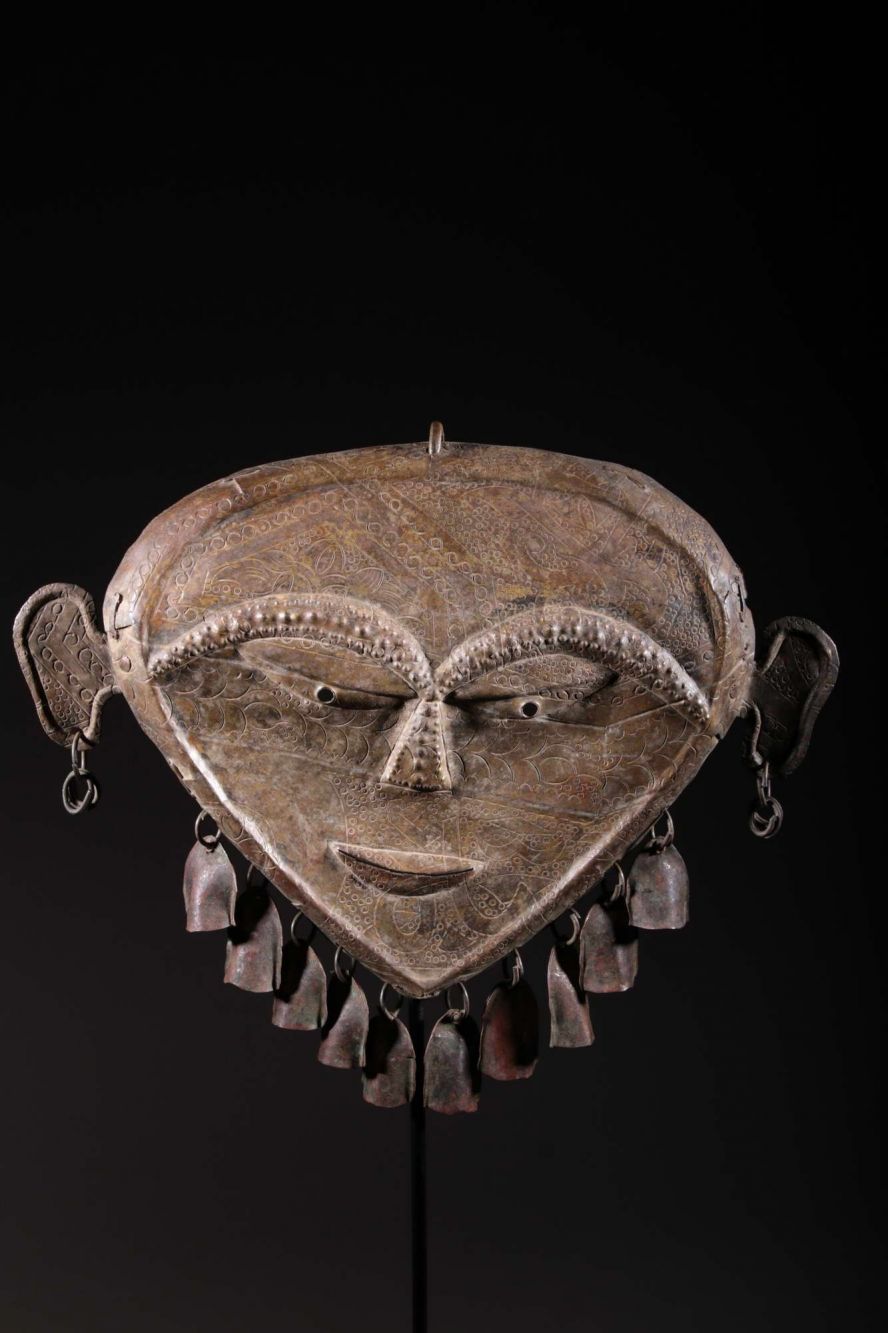 Tsogho bronze blacksmith mask 