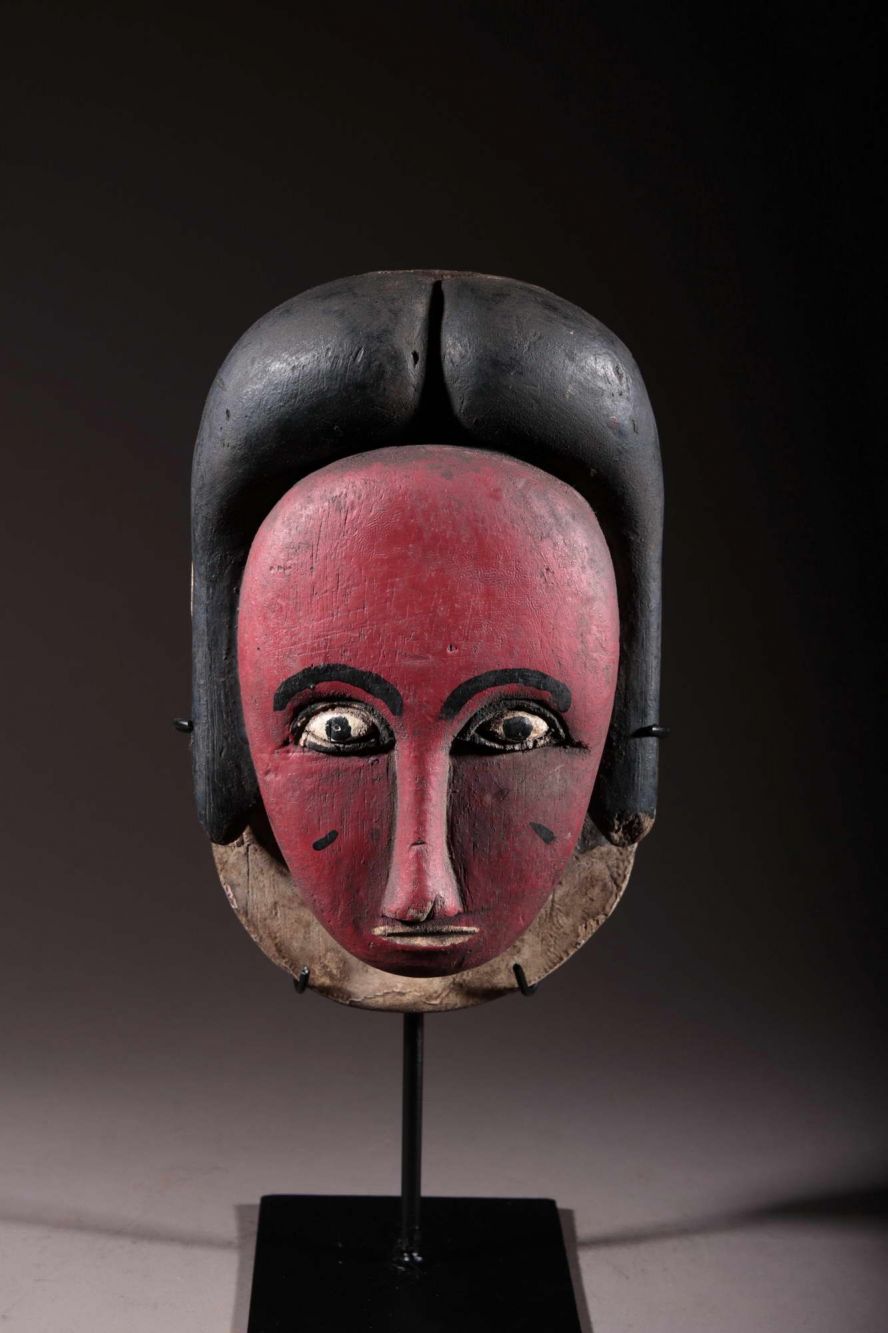 Baoulé mask of family 