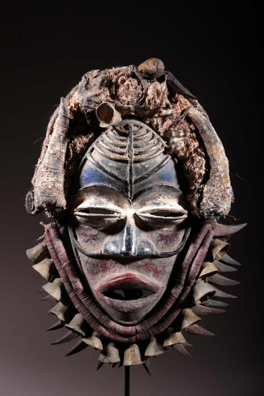 Masque de forgeron Dan Guéré en bronze 