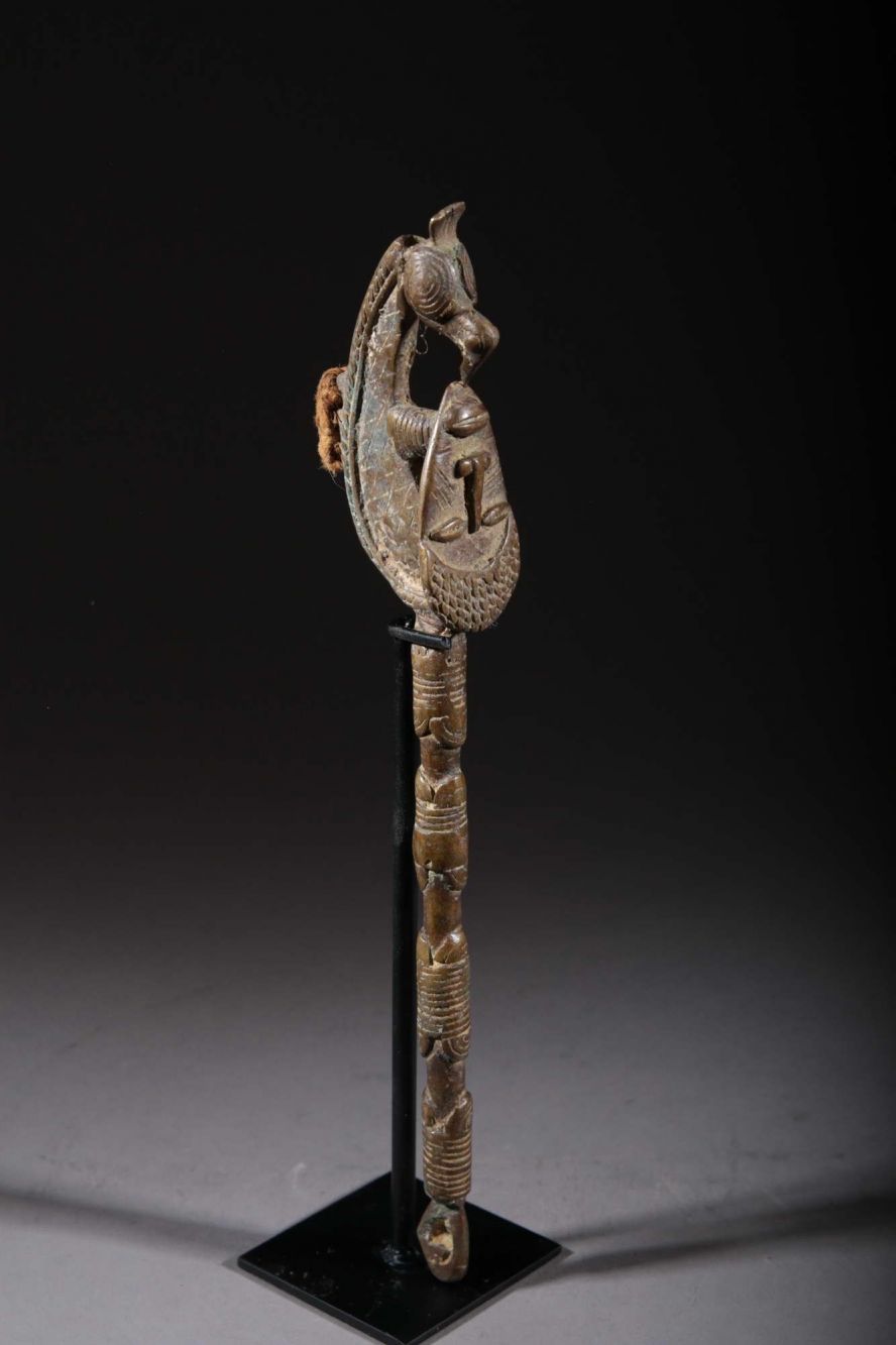 Marteau de gong Baoulé en bronze 